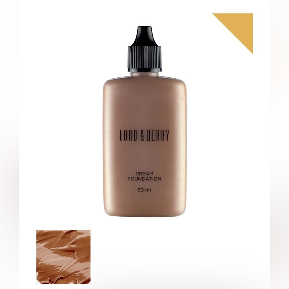 Lord &‎ Berry Cream Foundation Caramel 50ml High Coverage Long Lasting NIB
